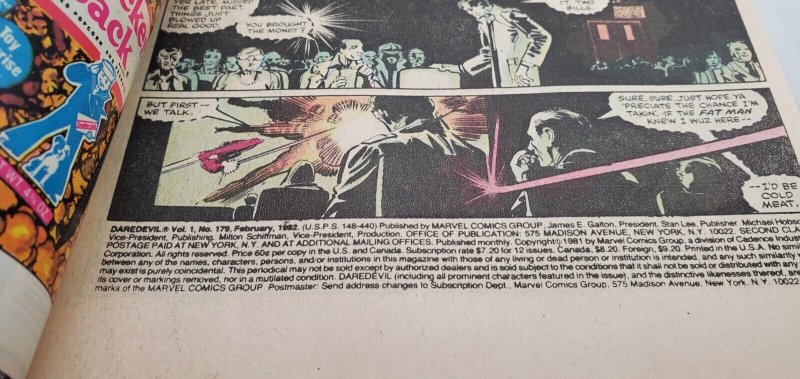 Daredevil #179 (1982) ELEKTRA, Newsstand Variant, NM- 