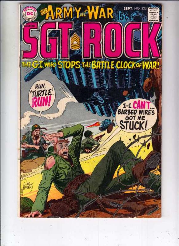 Our Army at War #223 (Sep-70) FN/VF Mid-High-Grade Easy Company, Sgt. Rock