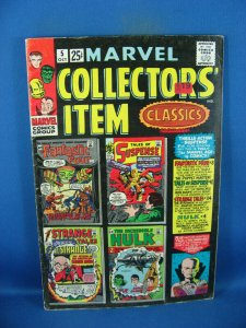 MARVEL COLLECTORS ITEM CLASSICS 5 G VG 1966 FANTASTIC FOUR 8 HULK 4 