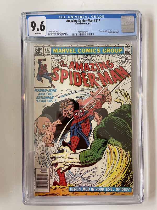 Amazing Spider-Man #217 CGC 9.6 - Newsstand - 1st App Mud-Thing