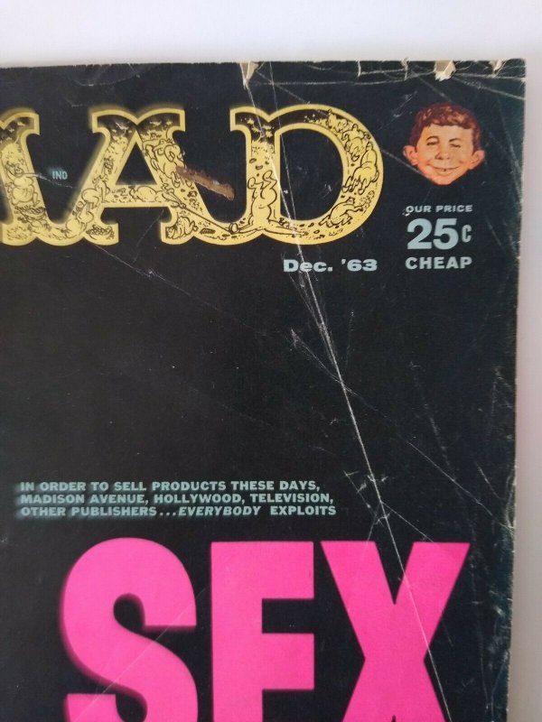 MAD Magazine Dec 1963 Issue No 83 HUD Hood Western Movie Parody TV Show Spoofs 