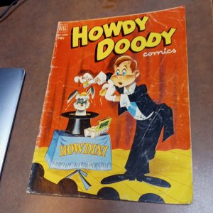 Howdy Doody Comics #16 (Jun 1952, Dell) Golden Age Western Tv Show Painted cover