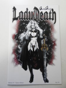 Lady Death Echoes #1 Queen Edition NM- Condition! Signed W/ COA!