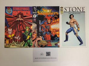 3 Image Comics #2 Stone + #1 Strikeforce America + #1 Star Slammers 73 TJ9
