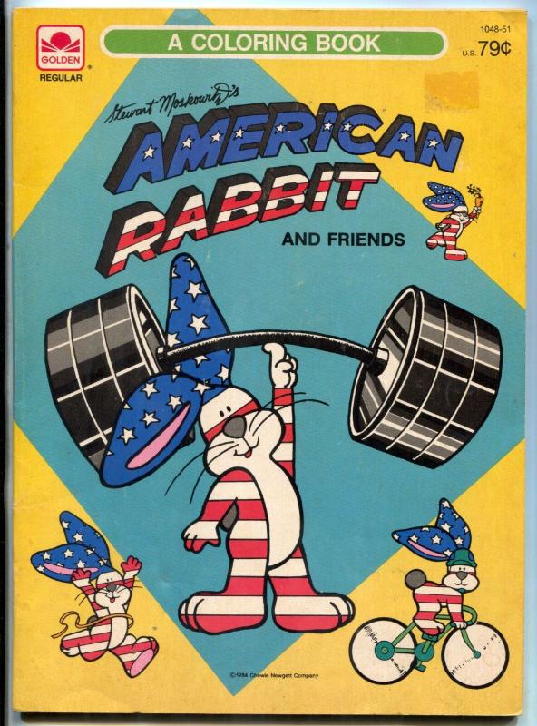 American Rabbit and Friends Coloring Book 1984