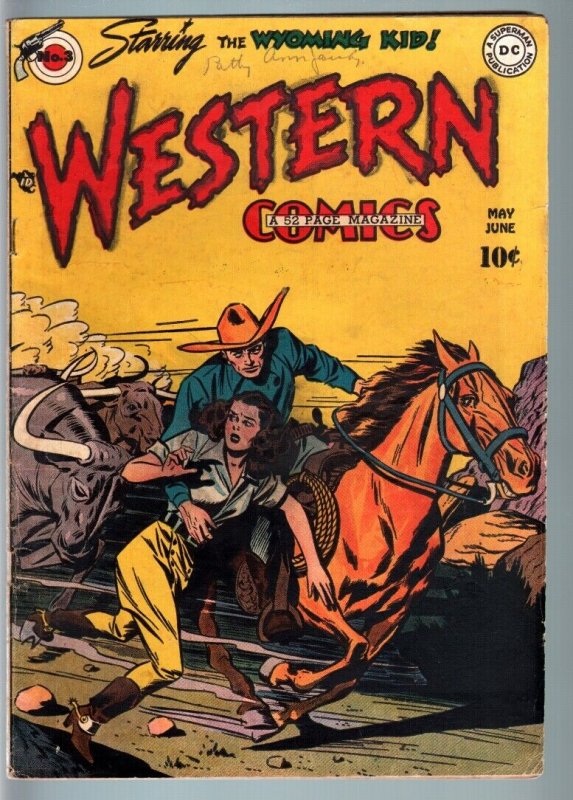 WESTERN #3-DC-GOLDEN AGE WESTERN COMIC-VG/FN-WYOMING KID VG/FN 