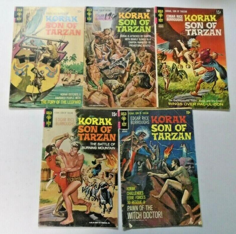 Gold Key Burroughs Tarzan lot 45 different books VG (silver + bronze)