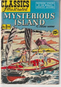 Classics Illustrated #34 (1947)  Jules Verne's MYSTERIOUS ISLAND