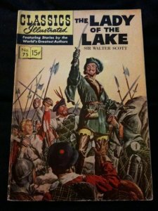 CLASSICS ILLUSTRATED #75: THE LADY OF THE LAKE VG/VG+ Condition
