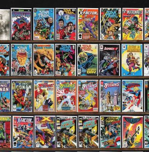 Huge Lot 140+ Comics with Star Trek, Team Titans, X-Factor, Micronauts & More!