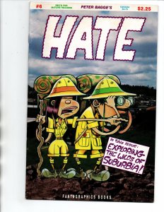 Hate #6 - 1st Print - Peter Bagge - Underground - 1991 - FN