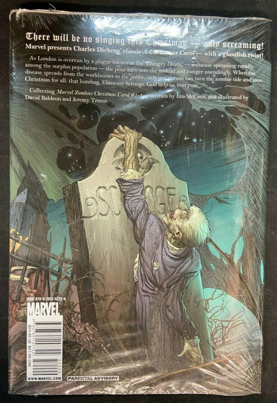 ZOMBIES CHRISTMAS CAROL MARVEL HARDCOVER GRAPHIC NOVEL SEALED