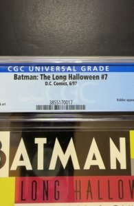 Batman: The Long Halloween #7 (1997) CGC 9.6! WHITE PAGES!