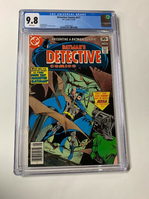 Detective Comics 477 Cgc 9.8 White Pages Dc Comics 2060492007 Batman