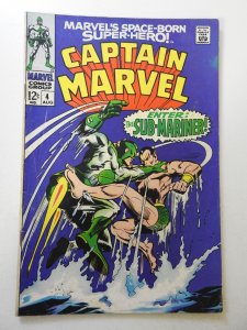 Captain Marvel #4 (1968) VG Condition