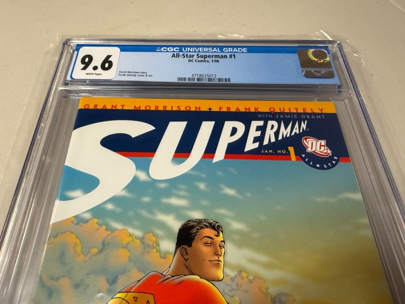 All Star Superman # 1 CGC Graded 9.6 DC Comic Book 2006 Grant Morrison JH31