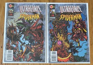 Ultraforce Spider-Man #1A + 1B NM Lot Malibu Marvel Ultraverse