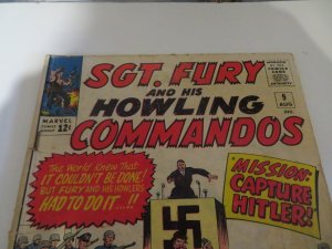 Marvel Sgt. Fury and His Howling Commandos #9 (1964)Comic Book Grade GD 2.0