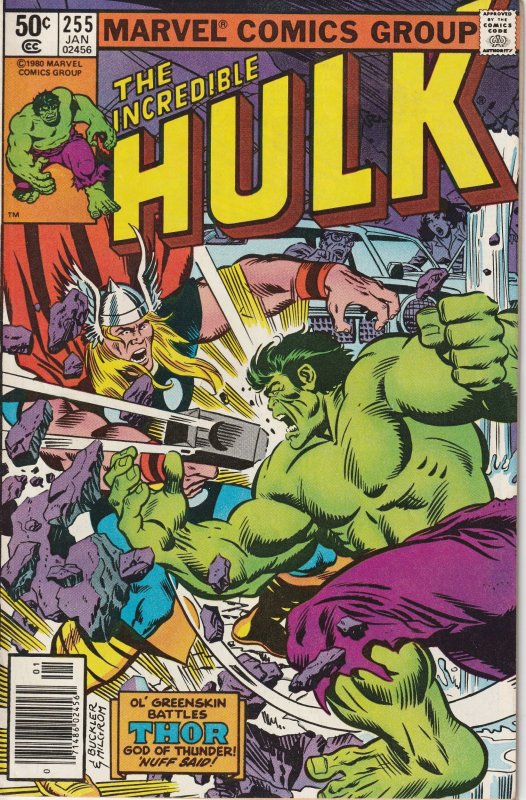 The Incredible Hulk #255 (1981) Thor ! | Comic Books - Bronze Age ...