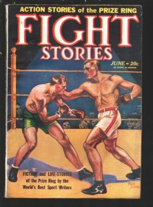 Fight Stories #1 6/1928-First issue-Abell Sturges boxing cover-George Bruce-A...