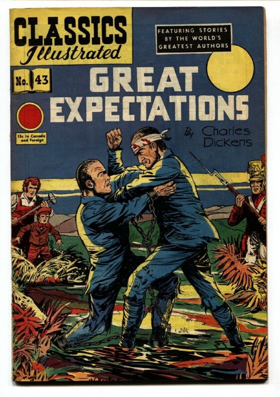 CLASSICS ILLUSTRATED #43-1949-HRN 62-GREAT EXPECTATIONS-CHARLES DICKENS-VF- 