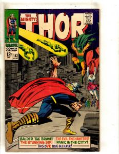 Thor # 143 FN Marvel Comic Book Odin Loki Avengers Hercules Avengers Sif FM4