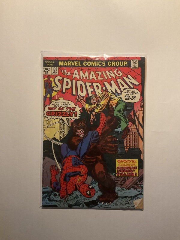 Amazing Spider-Man 139 Very Good+ Vg+ 4.5 MVS Intact Marvel 