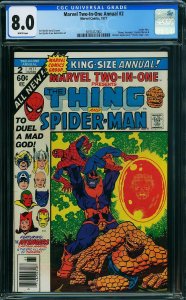 MARVEL TWO-IN-ONE ANNUAL #2 CGC 8.0  (1977)
