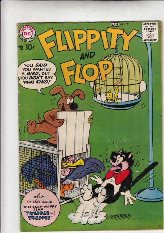 Flippity and Flop #37 (Jan-58) FN- Mid-Grade Flippity, Flop