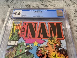 The 'Nam # 1 CGC Graded 9.6 Marvel Comic Book Vietnam Series 1986 JH32