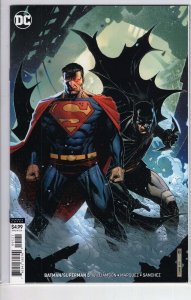 BATMAN SUPERMAN #5 CARD STOCK VAR ED