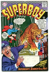 SUPERBOY #130 1966-DC COMICS-WILD TIGER COVER VIOLENT VG/FN