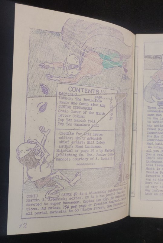 Comic Caper #2 - Junior Commandoes Bill Dubay Cover HTF (8.5/9.0) 1964