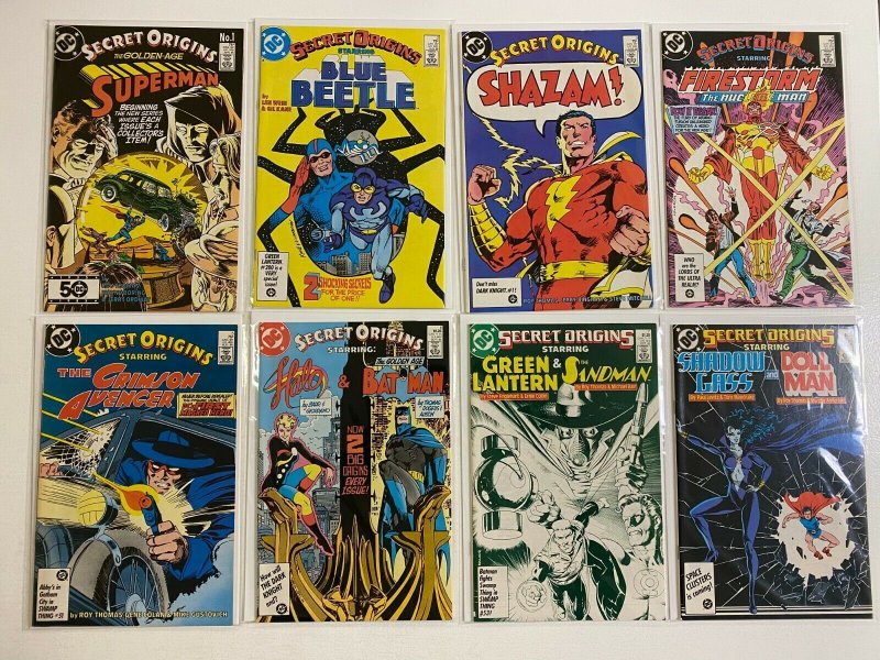 Secret Origins lot #1-50 + Specials 2nd Series DC 43 pieces 8.0 VF (1986-'90)