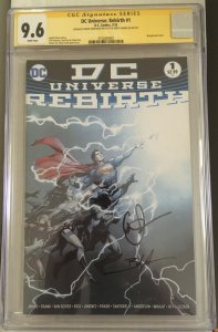 1ST GOTHAM GIRL, GOTHAM DC Universe Rebirth #1 CGC 9.6 NM+ SIGNED 2X 1st print