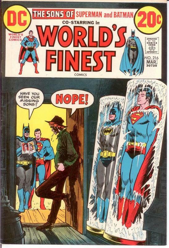 WORLDS FINEST 216 F+ March 1973 COMICS BOOK