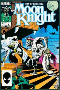 Moon Knight 2 VF- 7.5 1st Dr Arthur Harrow Marvel 1985
