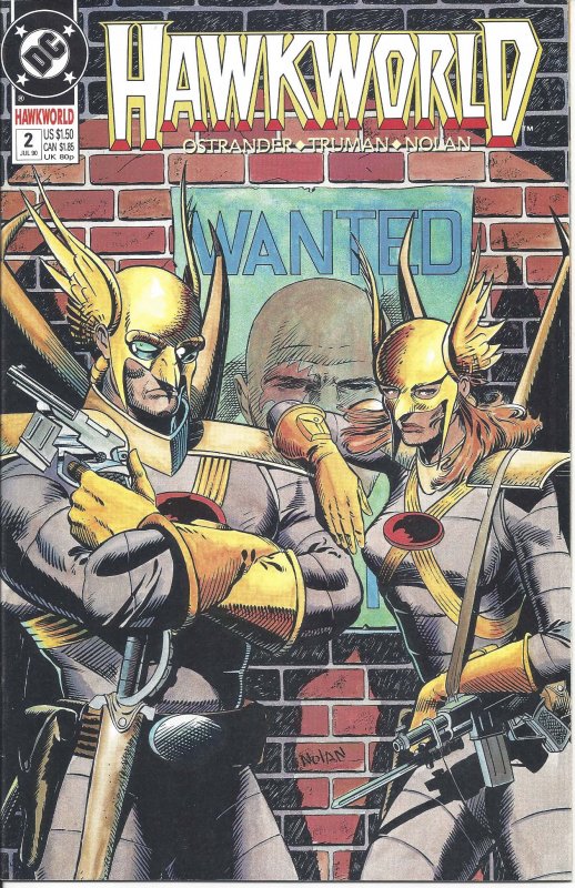 Hawkworld #2 (July 1990) - with Hawkman & Hawkwoman