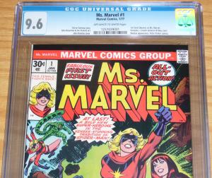 Ms. Marvel #1 CGC 9.6 romita carol danvers (now captain marvel) as ms. marvel