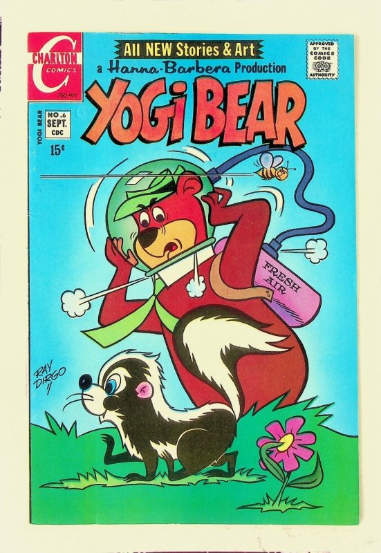 Yogi Bear #6 Charlton Comics Ray Dirgo Hanna-Barbera Bronze Age