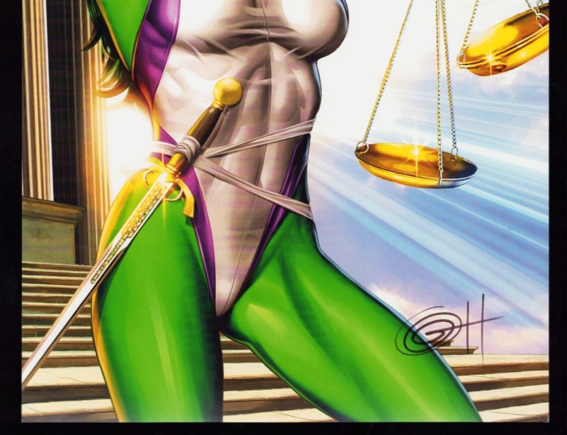 She-Hulk #1 - Greg Horn Cover (2005) 11 x 17 art print SIGNED