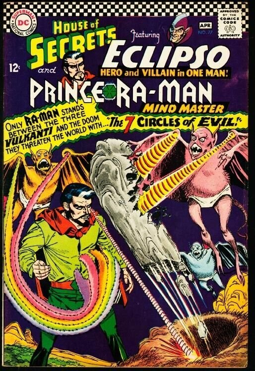 HOUSE OF SECRETS #77-ECLIPSO/PRINCE RA-MAN-1966 FN