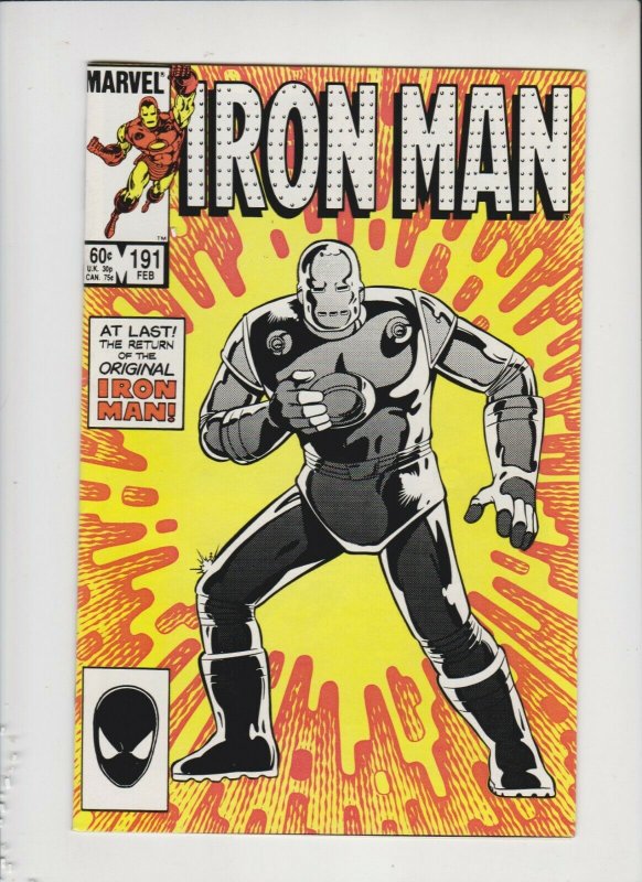 IRON MAN #191 1984 MARVEL / ORIGINAL IRON MAN1 NEVER READ / HIGH GRADE