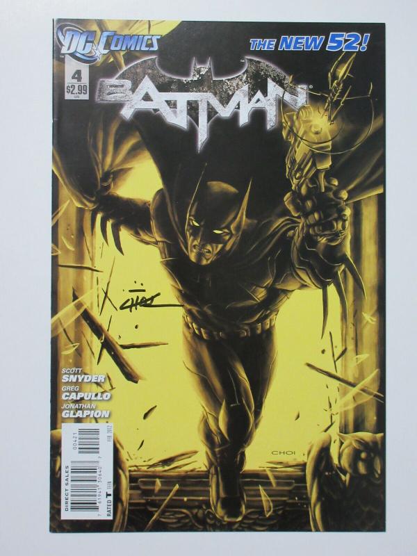 Batman (DC New 52 2012) #4 Variant Cover Signed by Mike Choi Court of Owls