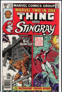 Marvel Two-in-One #64 (1980) Stingray [Key Issue]
