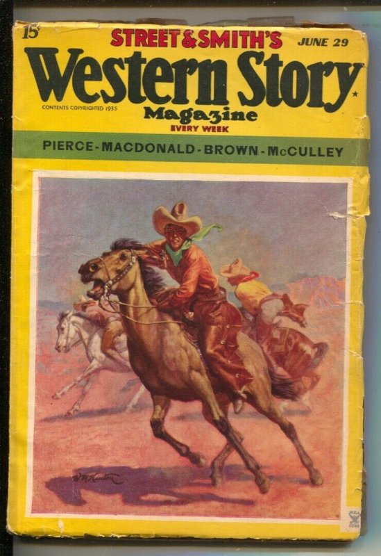 Western Story 6/29/1935-Three Mesquiteers Part -Senor Scalawag by Johnsto...