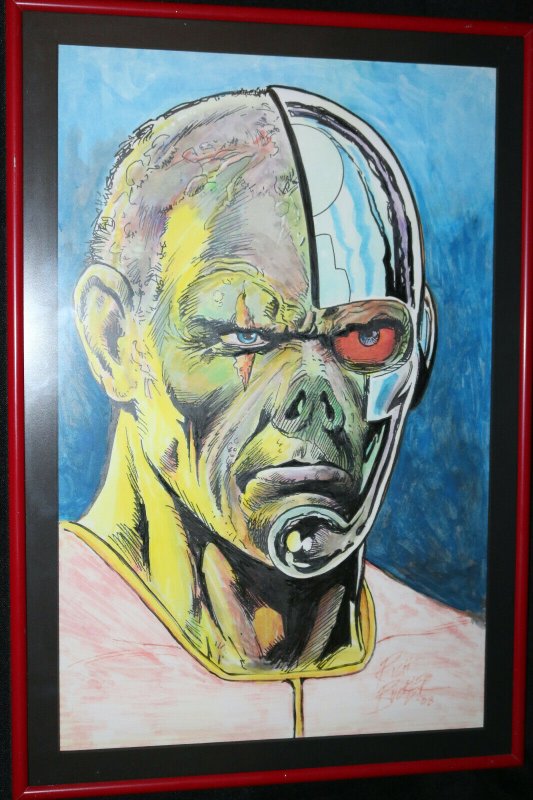 Deathlok Painted Art Commission - 2008 Signed art by Rich Buckler