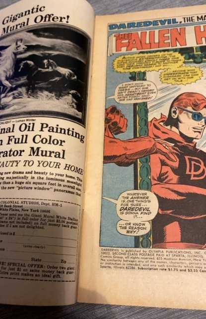 Daredevil #40 (1968)zapped by the exterminato