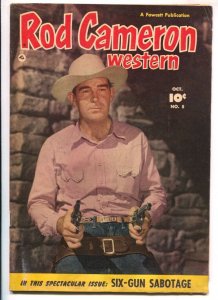 Rod Cameron Western #5 1950 Fawcett -B-western film star photo covers-VG-