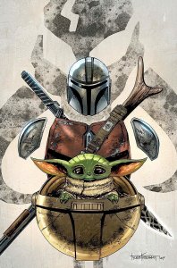 ?~MARVEL~STAR WARS~THE MANDALORIAN #1~TYLER KIRKHAM~616 TRADE & VIRGIN SET~?